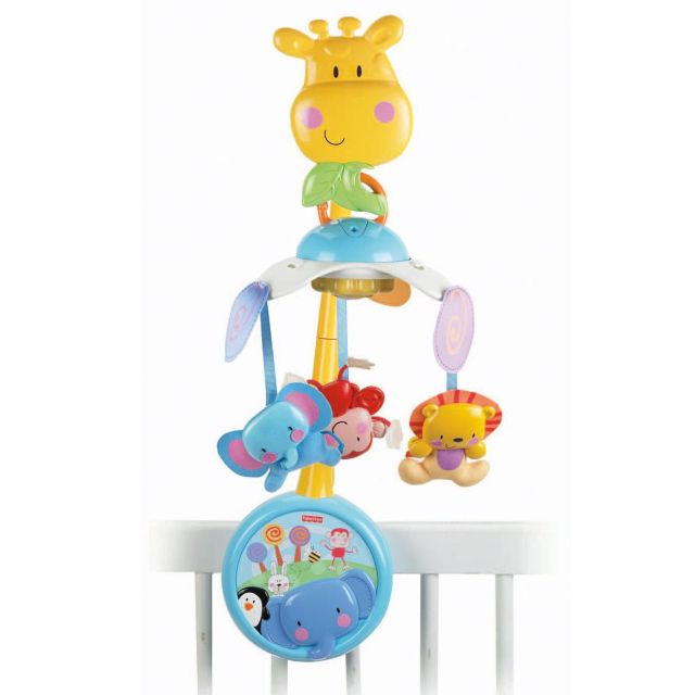 Fisher Price - Móvil musical 2 en 1 para bebés