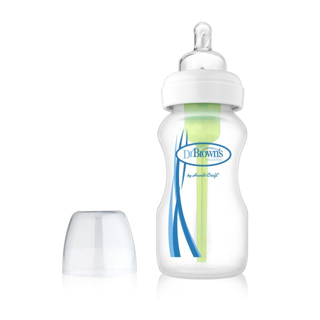 Dr. Brown’s - Biberón de Vidrio Anticólico Boca Ancha 9oz. / 270ml Options