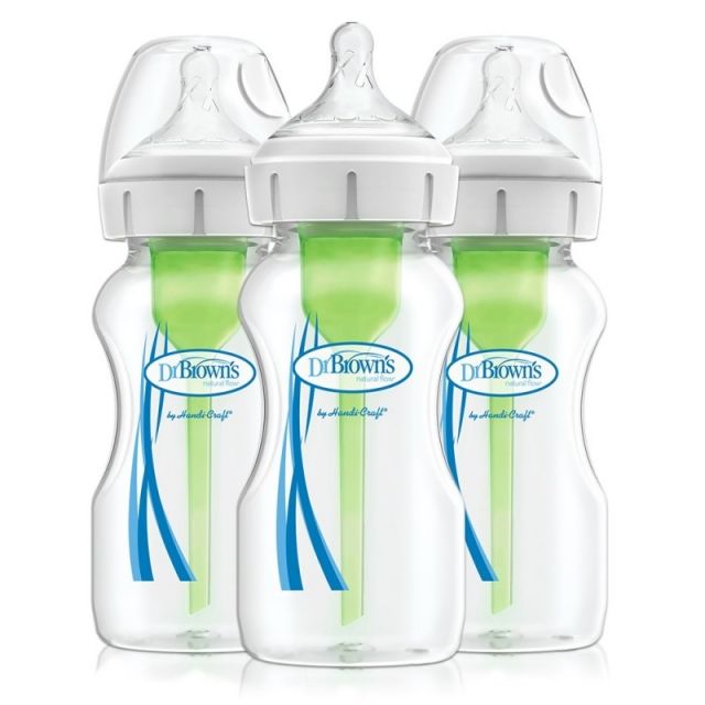 Pack 3 Biberones para Bebés Options B/Ancha 9oz/270ml Dr. Brown’s