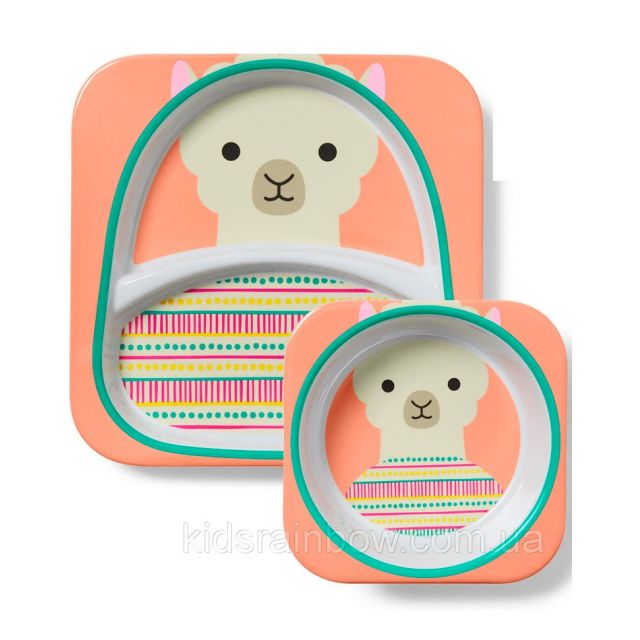 Skip Hop - Set de Plato & Bowl Zoo Llama