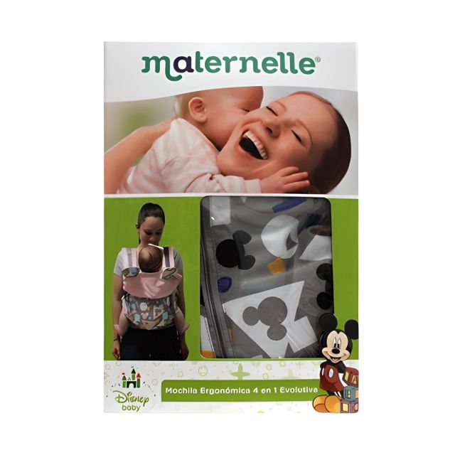 Disney Baby - Mochila Ergonómica Azul  C/Mickey Geométrico  Maternelle 