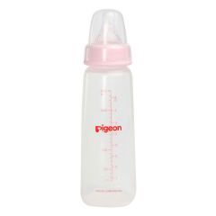 Biberón de plastico suave Pigeon Boca Estándar 8oz/240ml Rosa