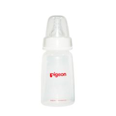 Biberon de plástico pigeon con tetina para recien nacido B/Standard 4oz/120ml Blanco
