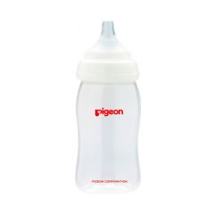 Biberón Peristáltico PLUS SofTouch B/ Ancha de 240ml / 8oz. Blanco Pigeon