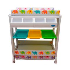 Infanti - Bañera Cambiador 2 Niveles Elephants  Multicolor