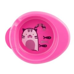 Set de Alimentación Plato Térmico para Bebés 2 en 1 Rosado Chicco