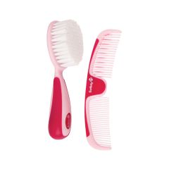 Safety 1st - Cepillo y Peineta Easy Grip Rosado