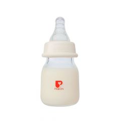 Biberón de Vidrio Para Recién Nacido Anticólico 2oz/50ml Blanco - Pigeon