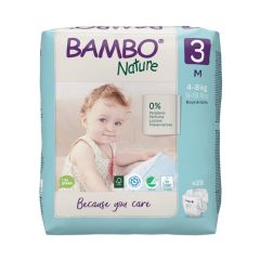 Bambo Nature - Paquete de Pañales Ecológicos Bambo Nature T3 M