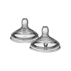Pack 2 Tetinas para Bebés 3m+ Closer to Nature Flujo Mediano Tommee Tippee