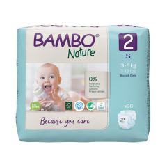Bambo Nature- Paquete de Pañales Ecológicos Bambo Nature T2 P
