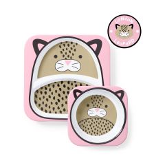 Skip Hop - Set de Plato & Bowl Zoo Leopardo