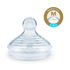NUK - Tetina Natural Sense #2 Flujo M  2 Unid. 6-18m