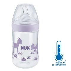 Biberón  Anticólicos 260ML de Plástico Morado/ Bambi - Nuk    