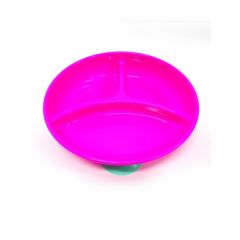 Plato con Divisiones y Ventosas Rosado - The First Years