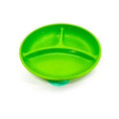 Plato con Divisiones y Ventosas Verde - The First Years