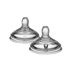 Tommee Tippee - Pack 2 Tetinas para Bebés 0m+ Closer to Nature Flujo Lento