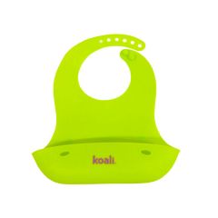Babero de Silicona  Verde Limón de Koali para Bebes