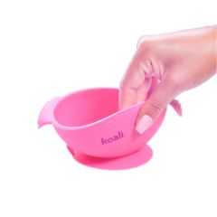 Plato de Silicona para Bebés con Ventosa Rosado Koali