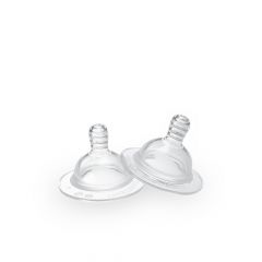 Tetina Silicona B/STD x2 und. Flujo Lento - Panditas Baby