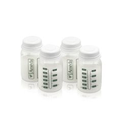 Pack 4 Botellas Recipientes para Almacenamiento de Leche 4oz/120ml Ameda