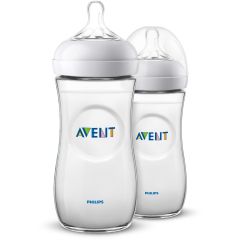 Biberones Avent 6m+/ Pack x2 Biberon anticolico en forma de seno Natural 2.0 11oz/330ml