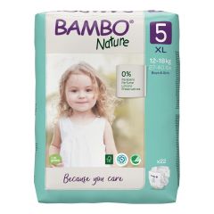 Bambo Nature -Paquete de Pañales Ecológicos Bambo Nature T5 XG
