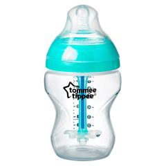 Biberón Para Recién Nacido Anticólico de Plástico Celeste  260 ML de Tommee Tippee