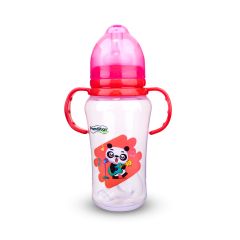Biberón Boca Ancha doble tetina 10oz Pandita Guitar Rojo