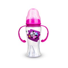 Biberón Boca Estándar doble tetina 5oz Panda Hada Fucsia -Panditas Baby