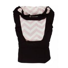 Maternelle - Portabebes Canguro Ergonómico Negro Chevron Rosa