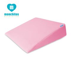 Cuña Obstétrica Multifuncional  / Cojín Antireflujo 3 en 1 Rosado 10cm. Alto (35x35cm) - Monchitos
