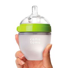 Comotomo - Biberón Flexible de Silicona 150ml / 5oz  Verde