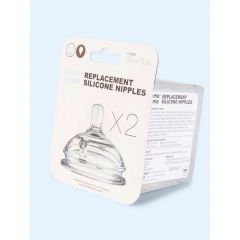 Comotomo - Set de 2 Tetinas Flujo Lento
