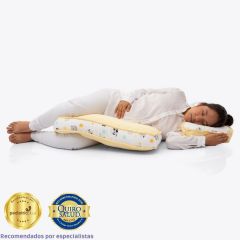 Almohada + Cojín Amarillo y Animales Zoo  para Lactantes y Gestantes Maternelle