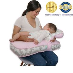 Maternelle - Doble Almohada de Lactancia Rosa Flores Grandes