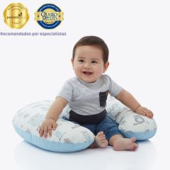 Maternelle - Almohada de Lactancia 5 en 1 Premium Celeste Búho