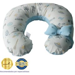 Maternelle - Almohada de Lactancia 5 en 1 Premium  celeste espacio