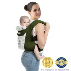 Maternelle - Canguro Ergonómico Portabebes  4 en 1 Verde Militar ZOO
