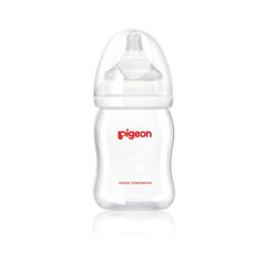 Biberón de Vidrio Para Recién Nacidos Anticólico 160ML de Pigeon Color Blanco