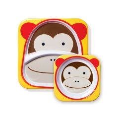 Skip Hop - Set de Plato & Bowl Zoo Mono