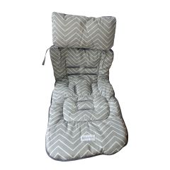 Maternelle - Colchoneta Protector de Coche para Bebé Gris Chevron