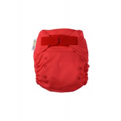 Ecopipo - Pañal Ecológico Reutilizable Unitalla Velcro Liso Rojo