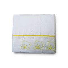 Jgo. Sábanas para Cuna Bordada Amarillo 100% Algodón - Maternelle
