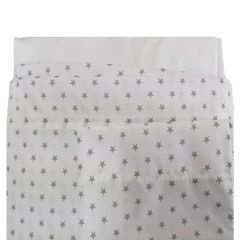 Sweetie Sábanas para Cuna 3 Piezas Gris Estrellas