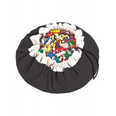 Alfombra Saco Guarda Juguetes Play & Go Negro y Rosado - Maternelle