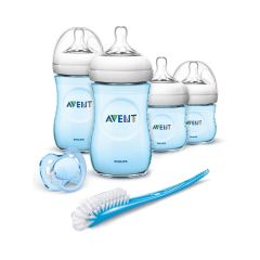 Avent - Set Regalo Biberones Natural para Bebé Recién Nacido Azul