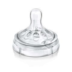 Avent - SCF652/27 Tetina de Flujo Lento para bebé de 1m+ Natural