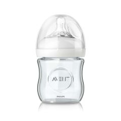 Avent - Biberón de Vidrio para Bebé de 120ml / 4oz Natural Antiguo