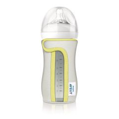 Avent - Funda para biberones de Vidrio 8oz / 240ml Gris
